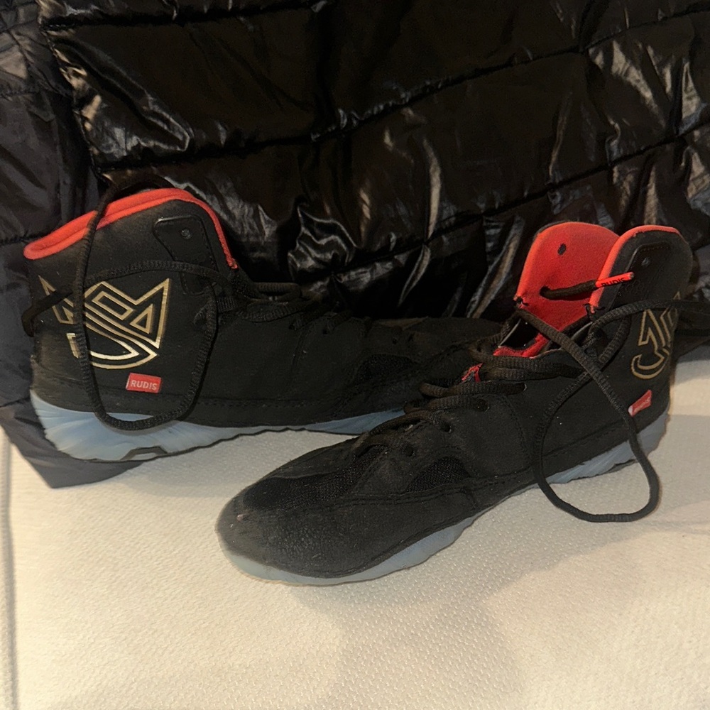 Rudis Black and Red Wrestling Shoe